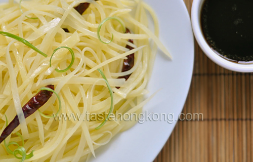 Hot and Sour Potato Shreds  Hong Kong Food Blog with Recipes