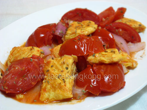 Fried Eggs with Tomatoes