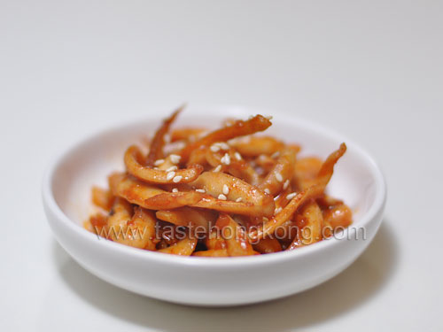 Dried Squid in Chili Paste – Korean Style