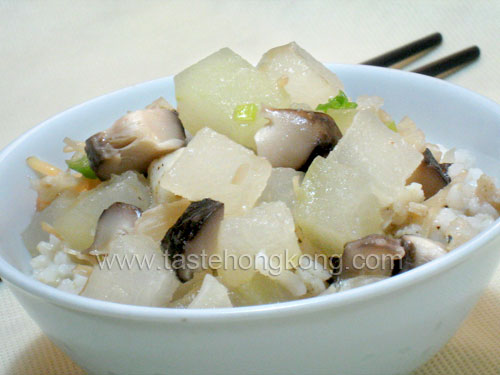 Rice in Winter Melon Soup