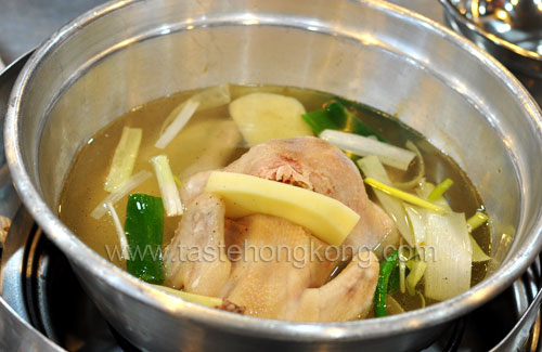 Korean Whole Chicken in Soup