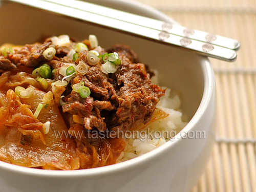 Cabbage Kimchi Stir-Fried with Beef