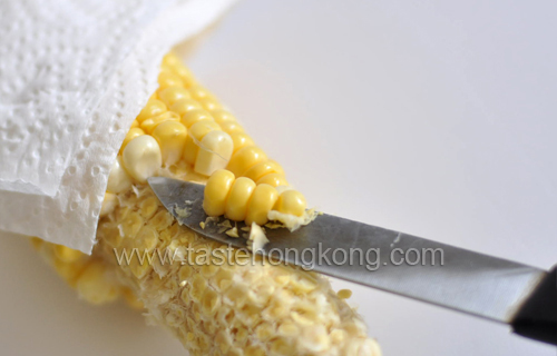 Cutting Corn Seeds