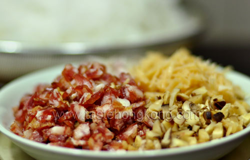 Ingredients for Turnip or Radish Cake