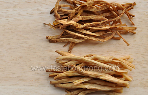 Dried and Re-hydrated Golden Needle Vegetables