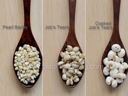 Raw and Cooked Job's Tears vs Pearl Barley