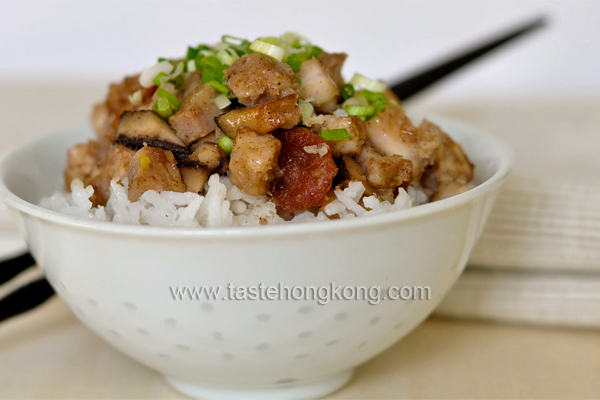 Taro Rice with Chinese Sausage