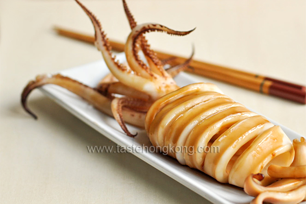 Grilled Squid with Teriyaki Sauce