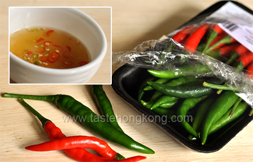 Thai Green and Red Chilies