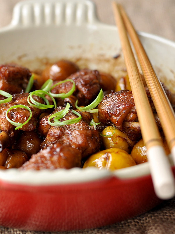 Braised Chinese Chestnuts Chicken