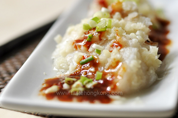 Steamed Halibut with Chili Bean Sauce