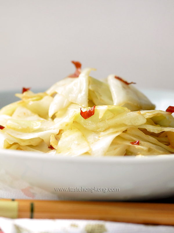 Hot and Sour Cabbage, Sichuan Style