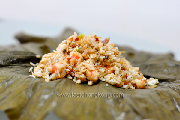 Rice Steamed in Lotus Leaf Step by Step