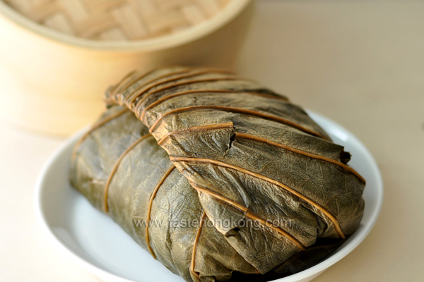 Rice Steamed in Lotus Leaf Step by Step