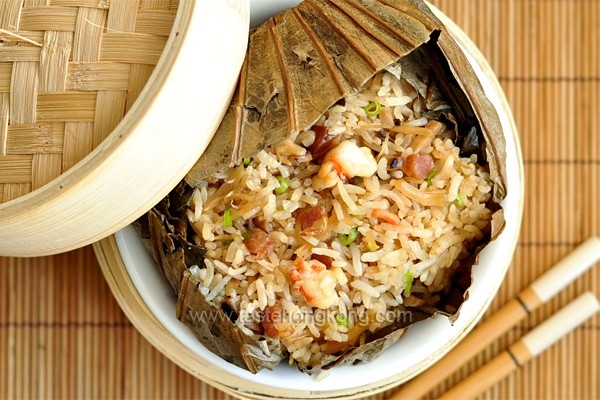 Steamed Rice in Lotus Leaf Wrap