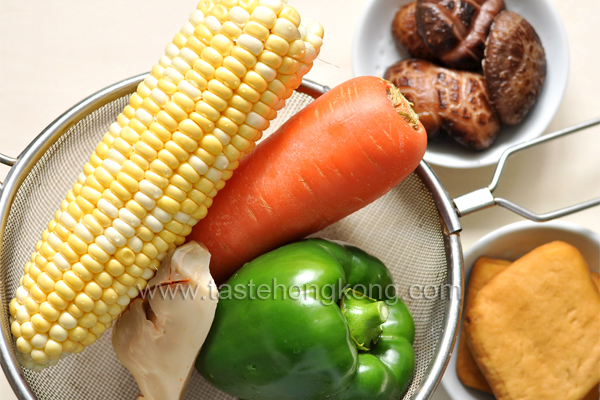 Ingredients for Stir-Fried Corn