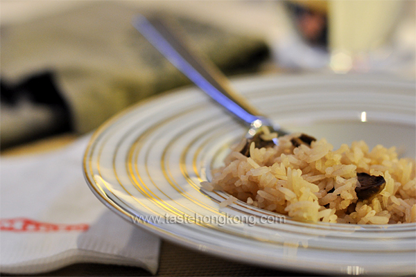 Steamed Rice with Porchini Mushrooms aka Cep