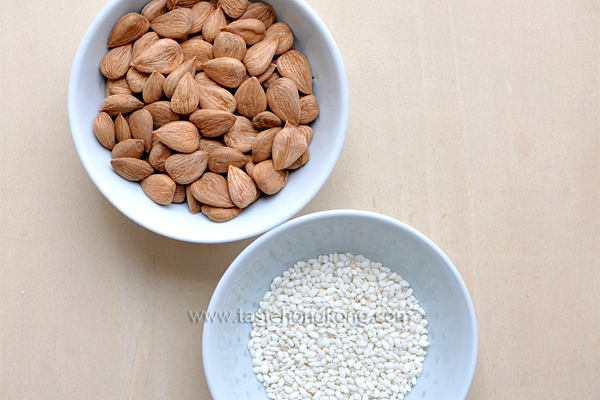 Ingredients for Making Almond Tea