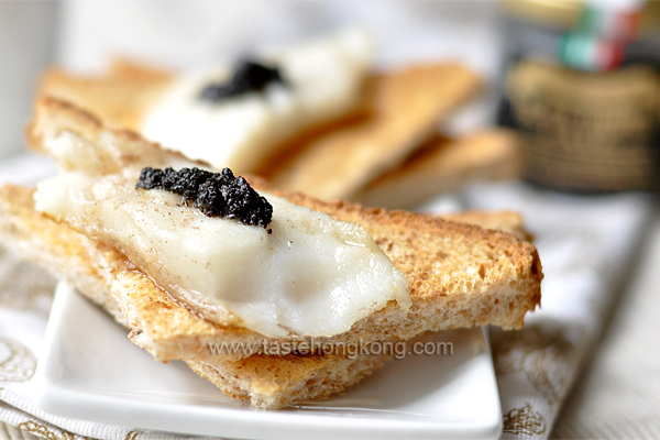 Fish Fillet Toast with Black Truffle Pate