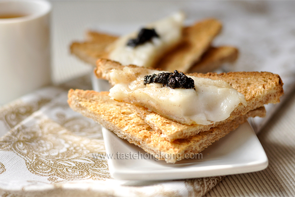 Fish Fillet Toast with Black Truffle Paste