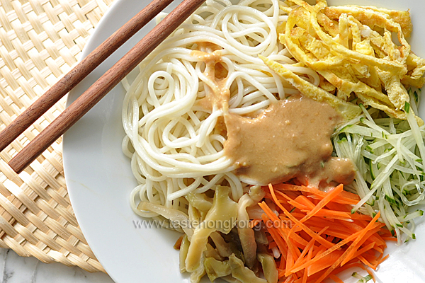 Cold Noodles with Sesame Dressing, Chinese Style