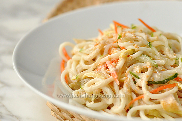 Cold Noodles with Sesame Dressing, Chinese Style