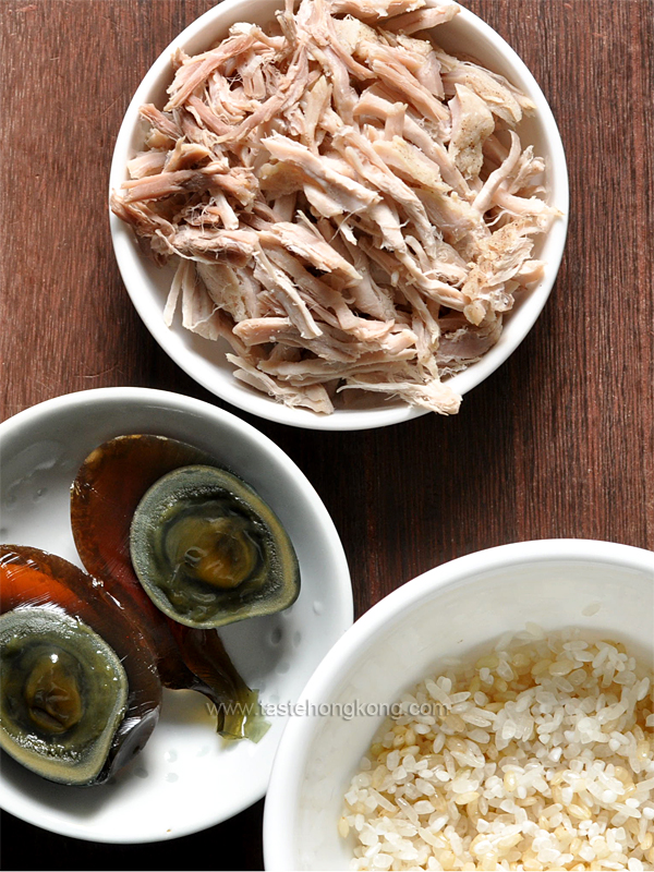 Salted Lean Pork, Century Egg and Rice