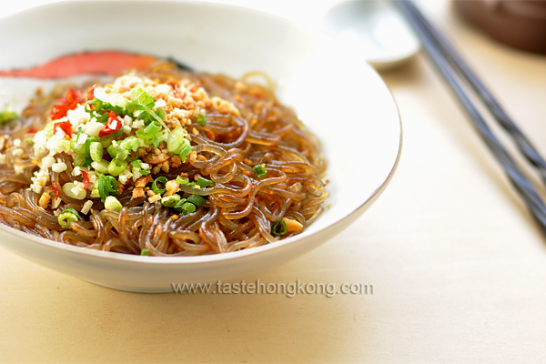 Easy Hot and Sour Sweet Potato Noodles, Chinese Sichuan (Szechuan) Style