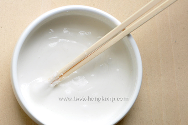 Steamed Dough for Loh Mei Chee