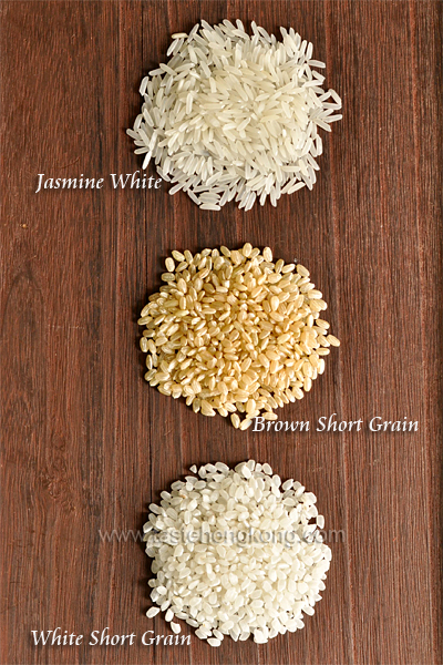 Jasmine, Brown and White Short Grain Rice