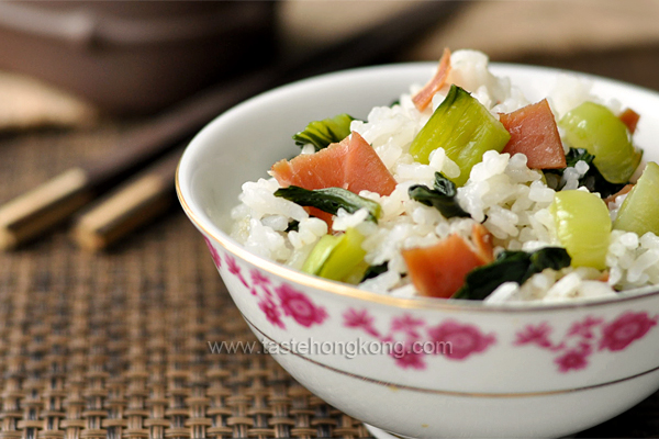 Shanghainese Rice with Green Cabbage and Chinese Ham 上海菜飯