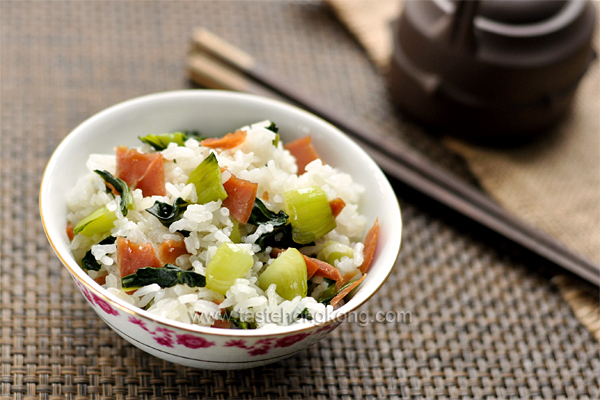 Shanghainese Rice with Green Cabbage and Chinese Ham 上海菜飯