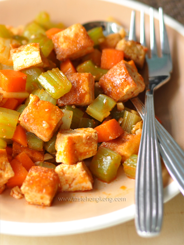 Spicy Tofu Stir-fry, Vegetarian Style