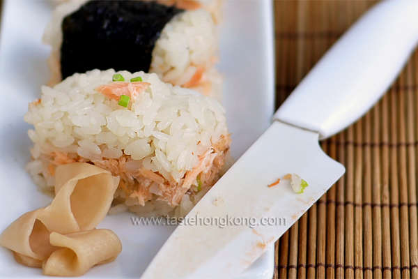 Simple Sushi with Leftover Grilled Salmon