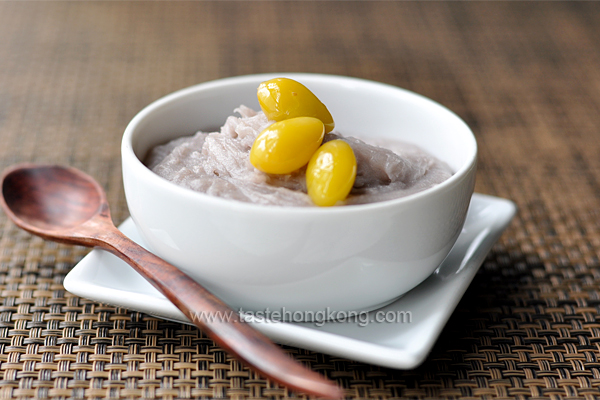 Taro or Yam Paste with Coconut Oil, Teochew (Chiu Chow) and Vegetarian Style