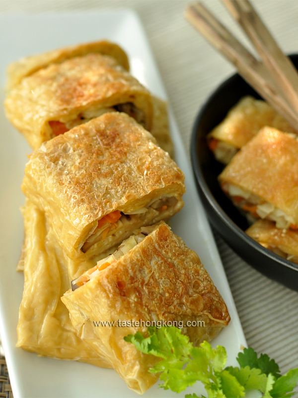 Yuba Wraps (Beancurd Sheet Rolls or Tofu Skin Rolls)