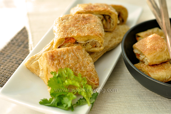 Yuba Wraps (Beancurd Sheet Rolls or Tofu Skin Rolls)