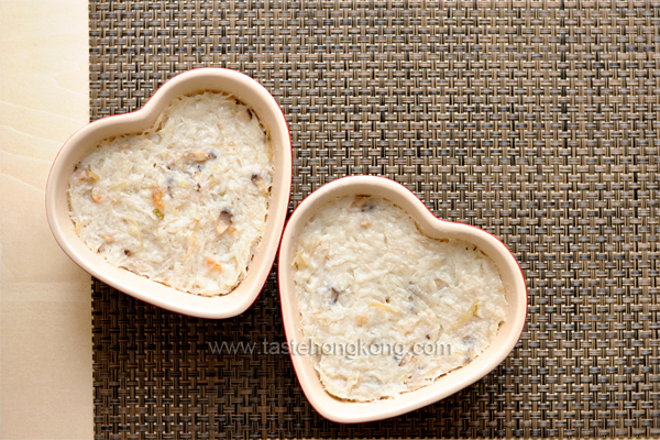 Homemade Lo Bak Go Hearts (Chinese Radish or Turnip Cake)