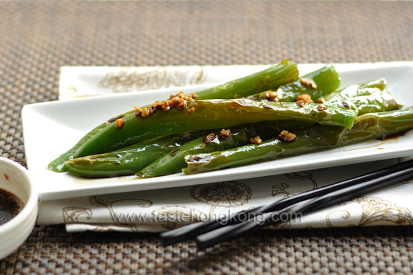 Sweet and Sour Long Green Chili Peppers