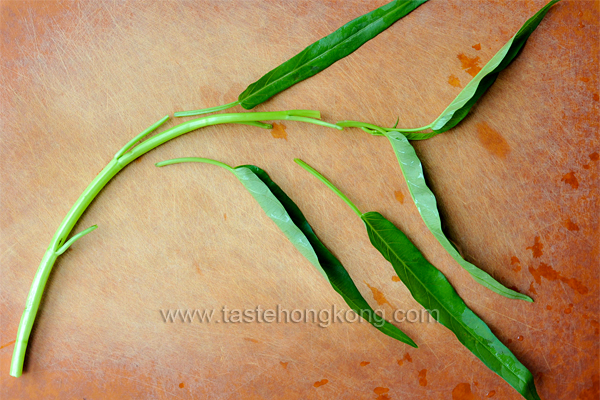 Anchovies and How to Wok Fry Water Spinach, Chinese Style