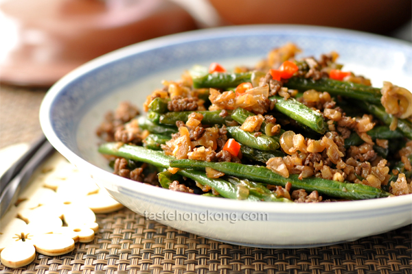 Dry Fried French Beans or Haricots Verts