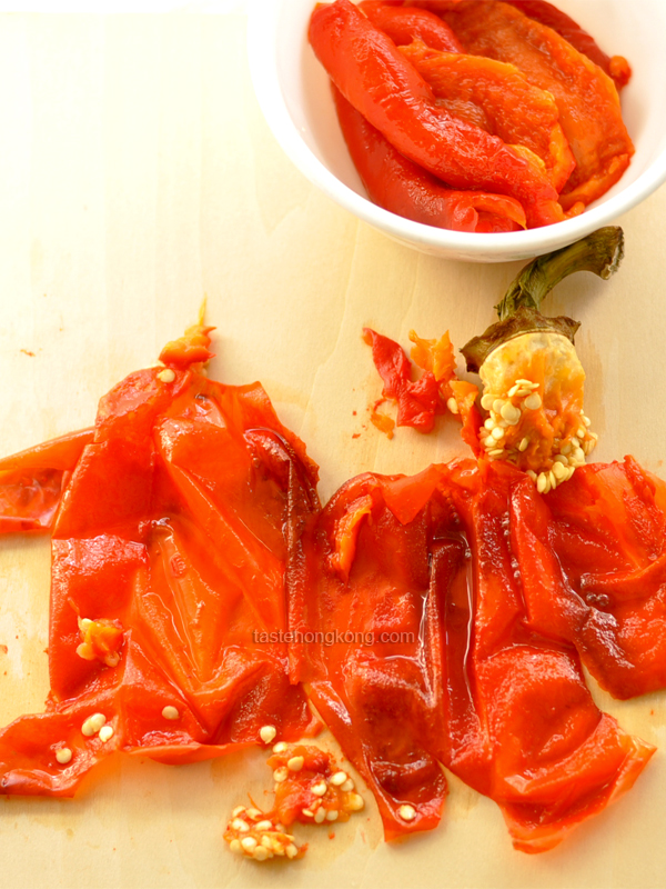 Roasted and Skinned Bell Pepper