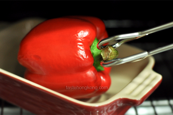 Roasted and Skinned Bell Pepper