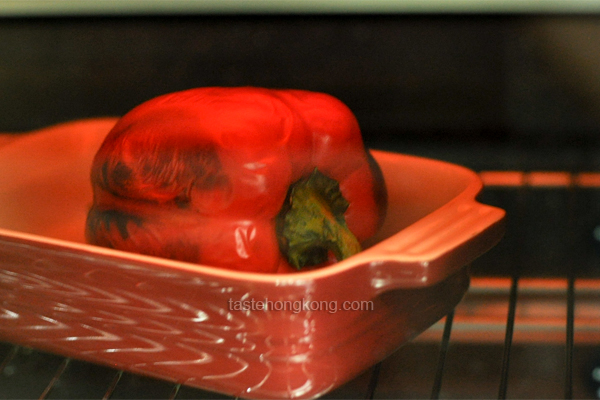 Roasted and Skinned Bell Pepper