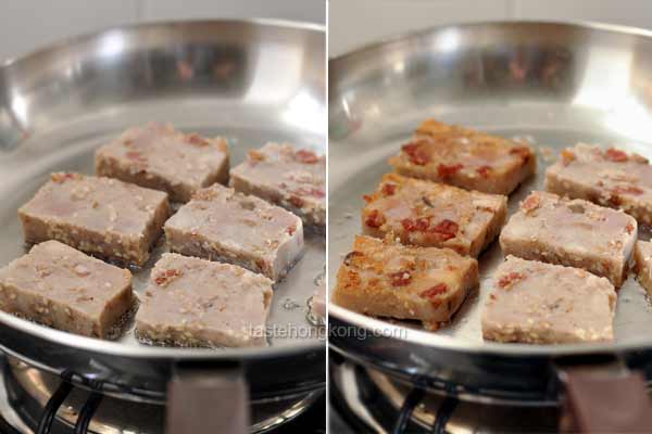 Steamed Chinese Taro or Yam Cake (Wu Tao Gao  芋頭糕)