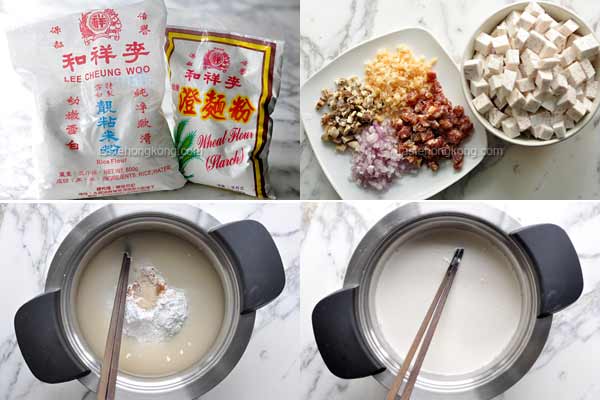 Steamed Chinese Taro or Yam Cake (Wu Tao Gao  芋頭糕)